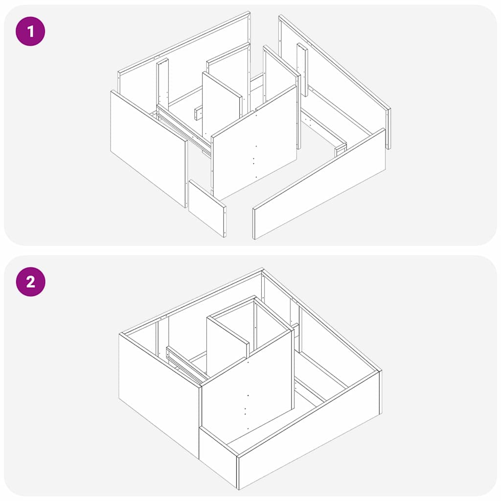 Gartenblumentopf Silber 80 x 80 x 50 cm Verzinkter Stahl